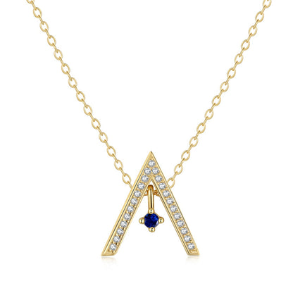 [Shinejoy Jewelry]Sparkling "A" Shape Necklace