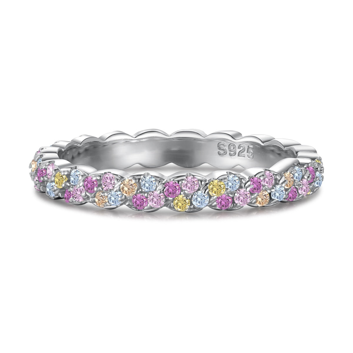 [Shinejoy Jewelry]Dainty Ebullient Round Cut Daily Ring