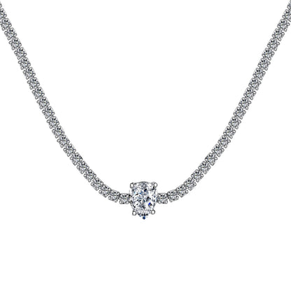 [Shinejoy Jewelry]1.0 carat Unique Pear Cut Tennis Necklace