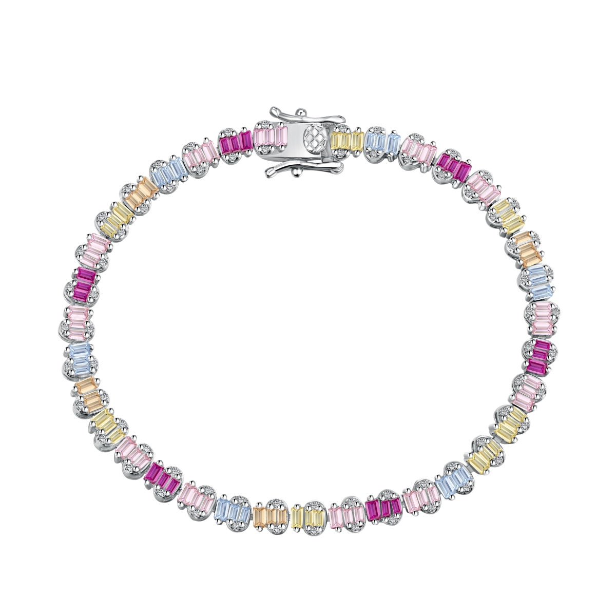 [Shinejoy Jewelry]Delicate Colorful Emerald Cut Party Bracelet