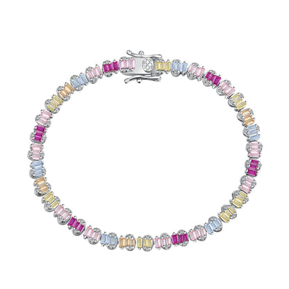 [Shinejoy Jewelry]Delicate Colorful Emerald Cut Party Bracelet