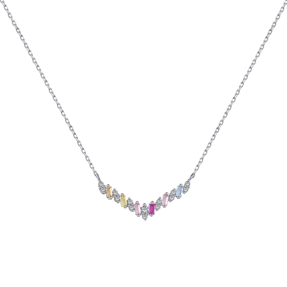 [Shinejoy Jewelry]Dazzling Rainbow Necklace