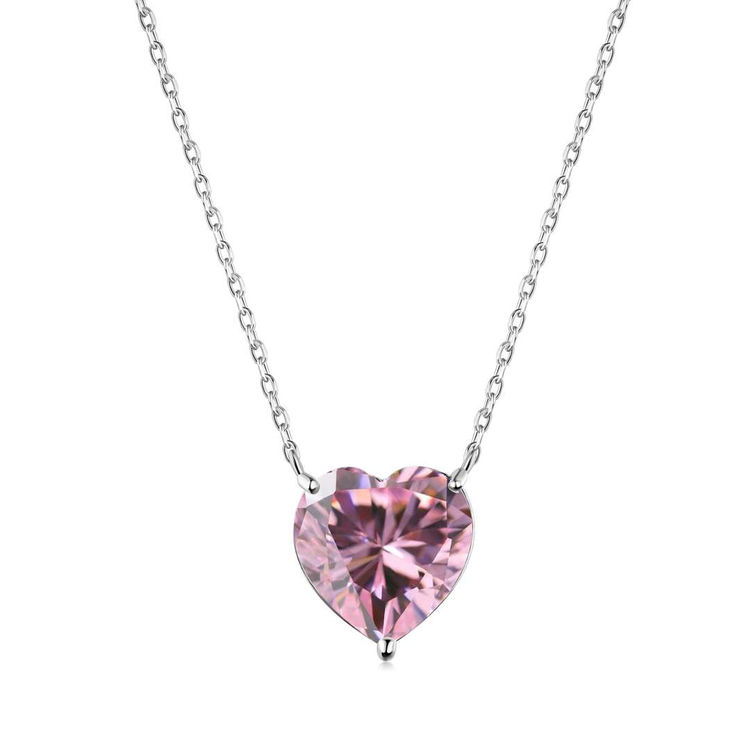 [Shinejoy Jewelry]6.0 carat Radiant Heart Shape Necklace