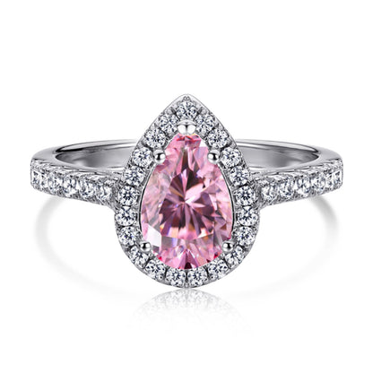 [Shinejoy Jewelry]1.0 Carat Luxurious Resplendent Water Drop Shape Wedding Ring