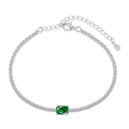 [Shinejoy Jewelry]1.0 Carat Unique Emerald Cut Banquet Bracelet