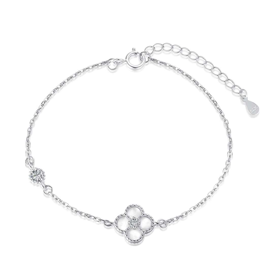 [Shinejoy Jewelry]Delicate Four Leaf Clover Bracelet