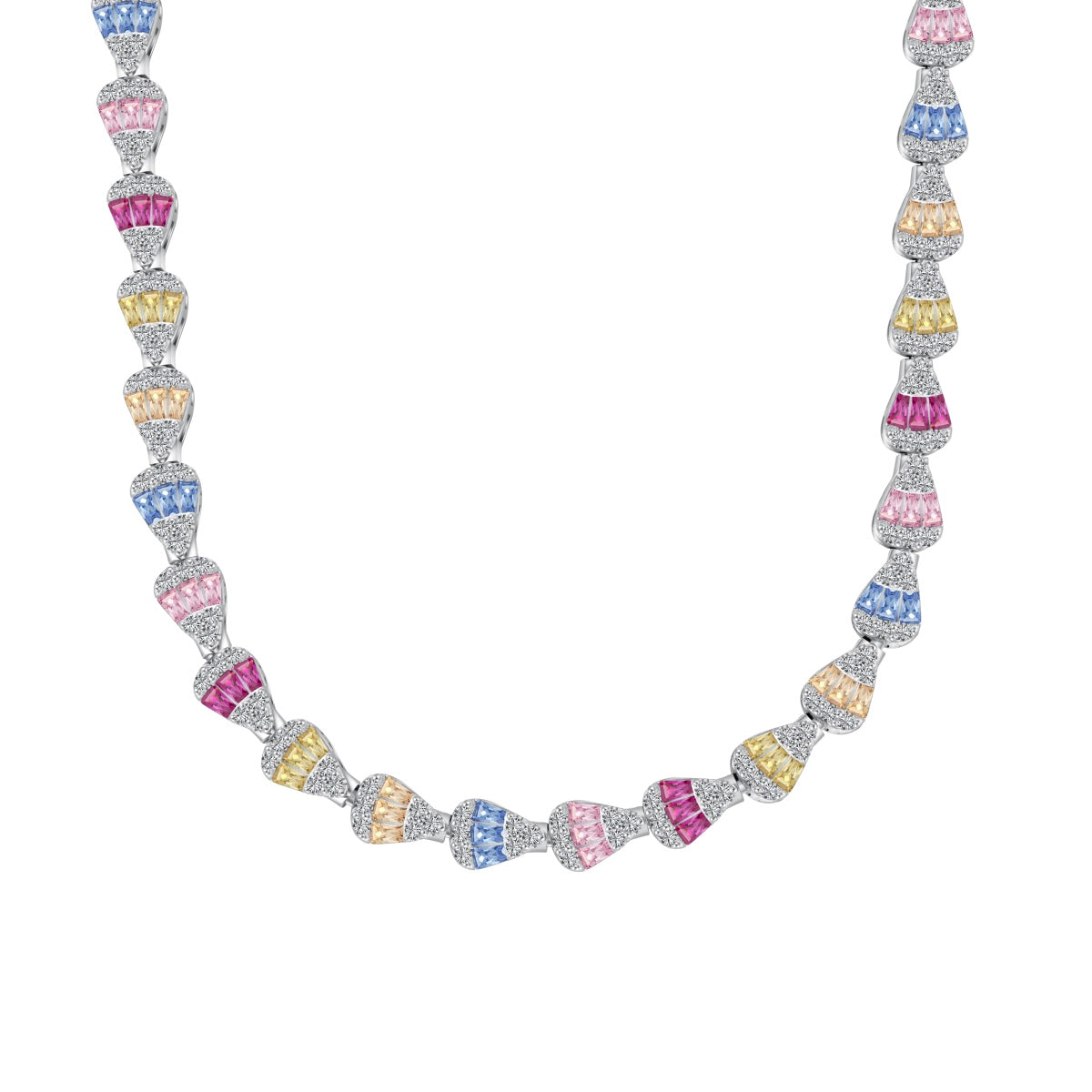 [Shinejoy Jewelry]Radiant Colorful Rainbow Necklace