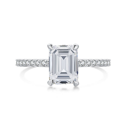 [Shinejoy Jewelry]2.0 Carat Scintillating Ornate Radiant Cut Party Ring