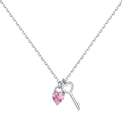 [Shinejoy Jewelry]Unique Heart Shape Key Pendent Necklace