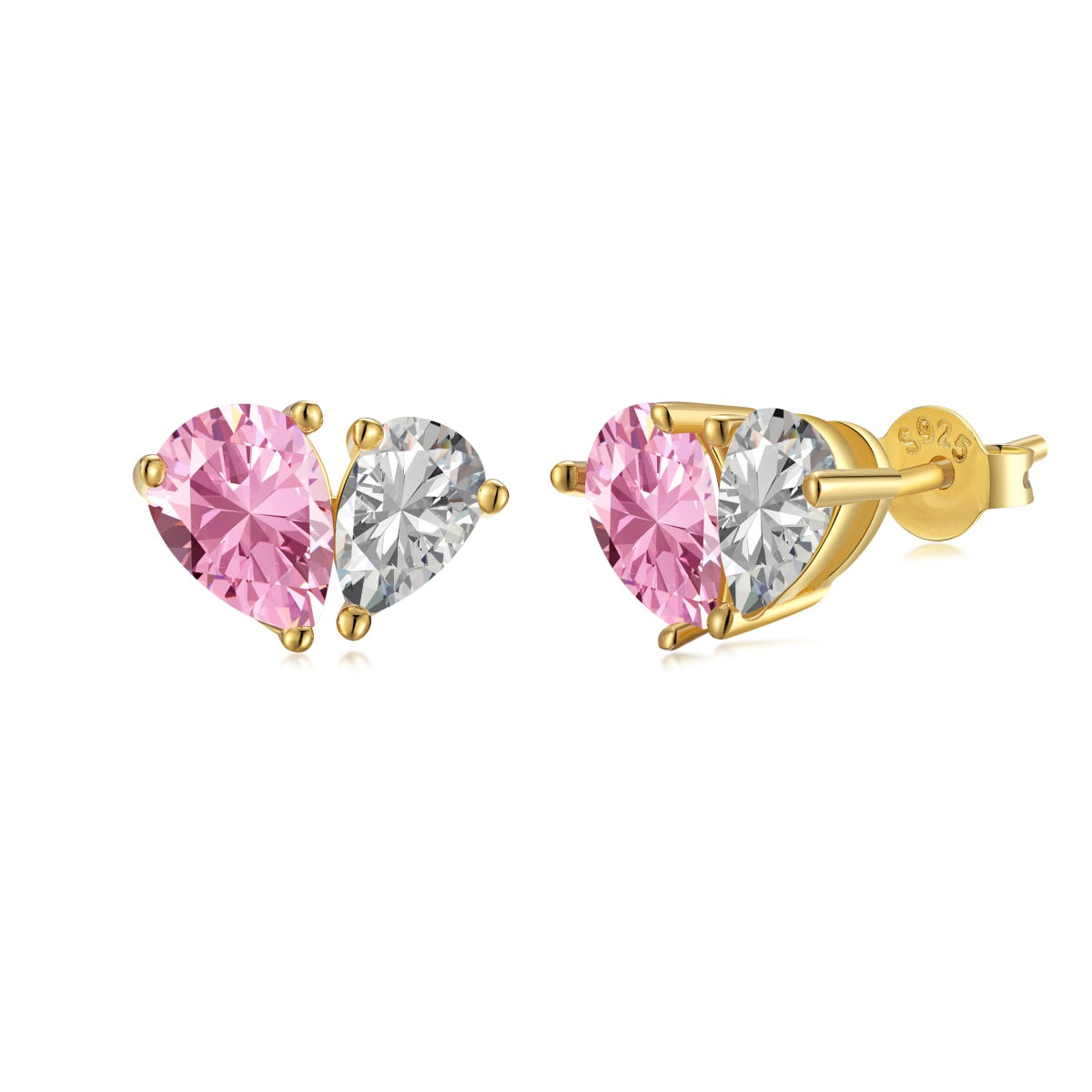[Shinejoy Jewelry]Dazzling Elegant Heart Cut Lover Earrings