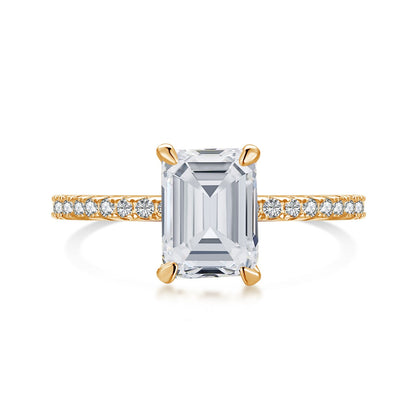 [Shinejoy Jewelry]2.0 Carat Scintillating Ornate Radiant Cut Party Ring