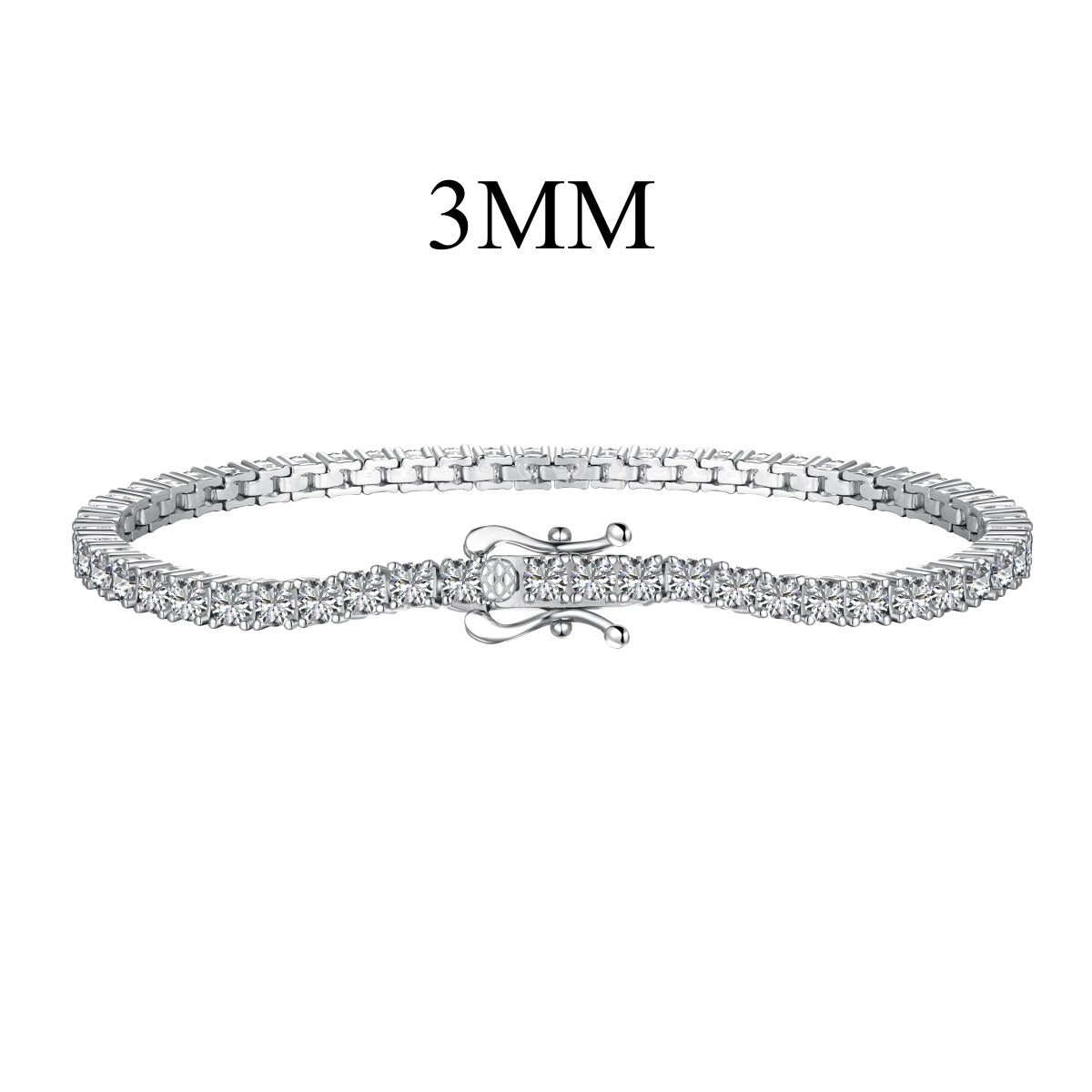 [Shinejoy Jewelry]Dainty Charming Round Cut Tennis Bracelet