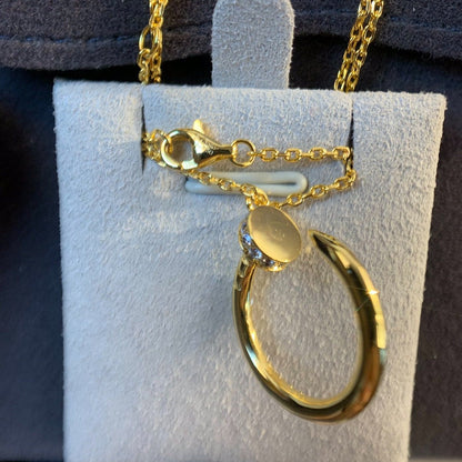 [Shinejoy]JUSTE NECKLACE GOLD DIAMONDS