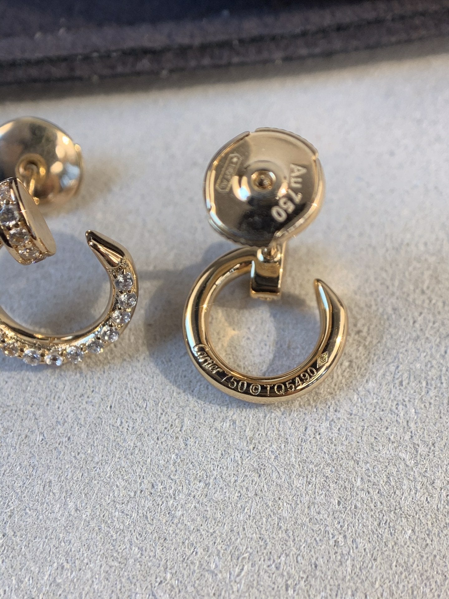 [Shinejoy]JUSTE EARRINGS GOLD DIAMONDS
