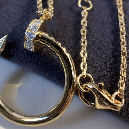 [Shinejoy]JUSTE NECKLACE PINK GOLD