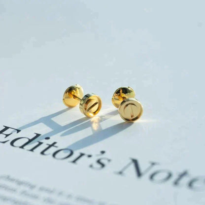 [Shinejoy]LOVE EARRINGS GOLD 10MM