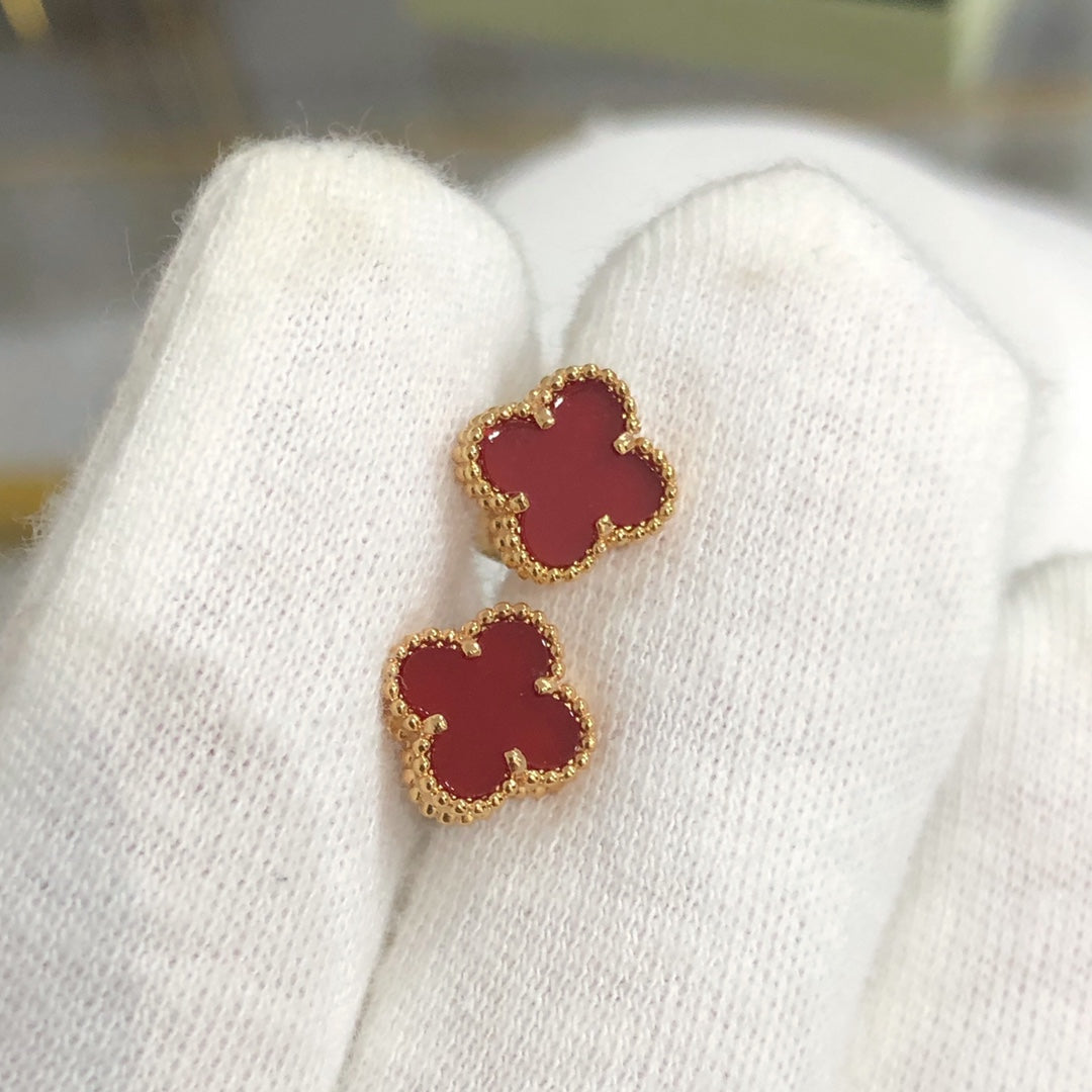 [Shinejoy]CLOVER MINI GOLD EARRINGS