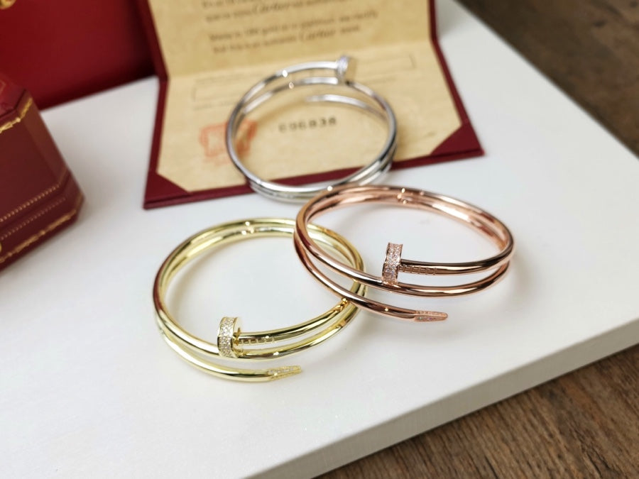 [Shinejoy]JUSTE BRACELET 3.5MM DOUBLE ROW DIAMOND