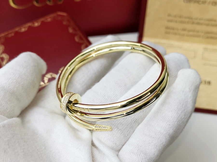 [Shinejoy]JUSTE BRACELET 3.5MM DOUBLE ROW DIAMOND