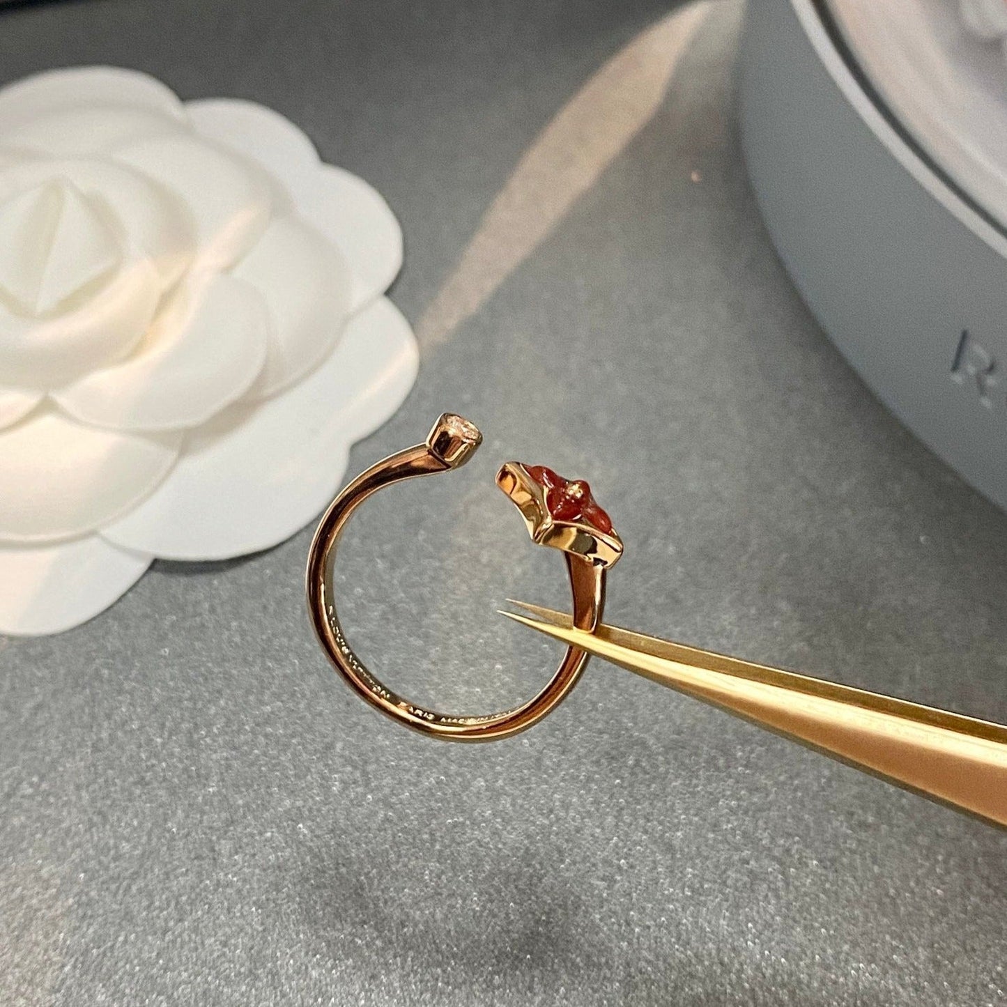 [Shinejoy]STAR 1 DIAMOND OPEN RING