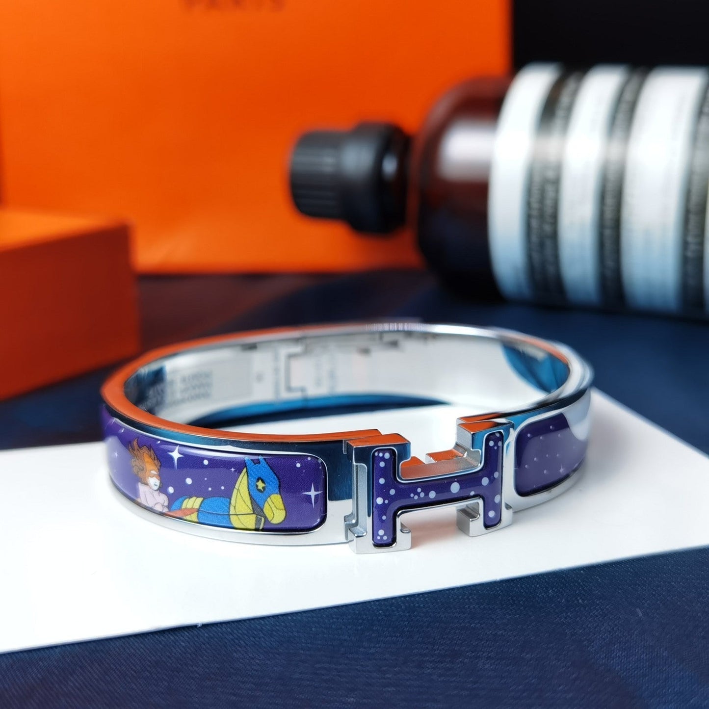 [Shinejoy]H STAR AND MOON BRACELET 12MM