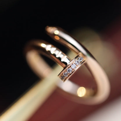 [Shinejoy]JUSTE RING 2.65MM PINK GOLD DIAMOND