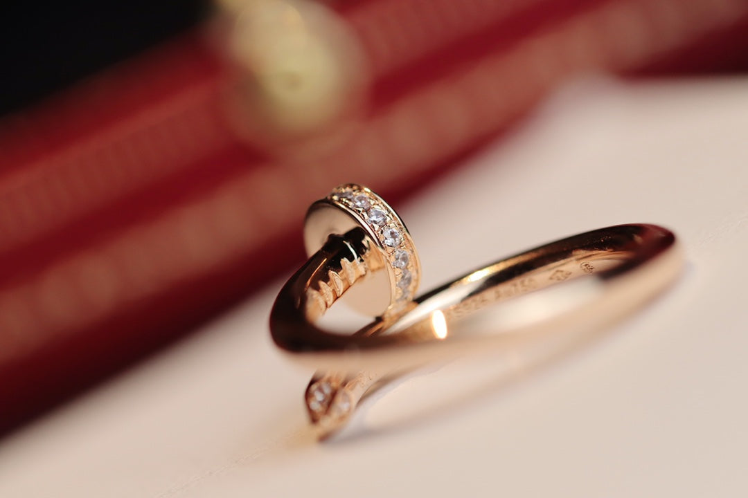 [Shinejoy]JUSTE RING 2.65MM PINK GOLD DIAMOND