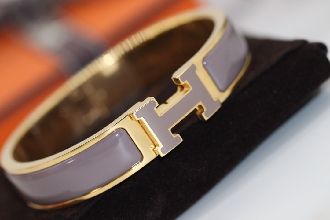 [Shinejoy]H BRACELET 12MM BROWN