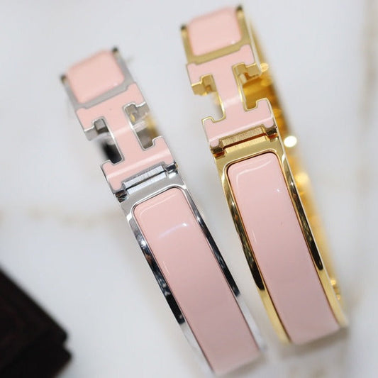 [Shinejoy]H BRACELET 12MM PINK