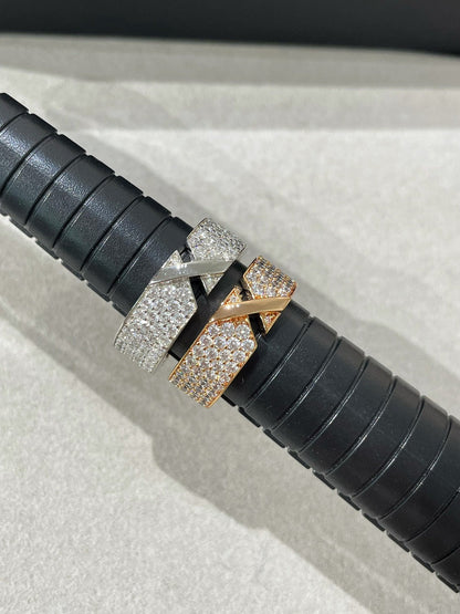 [Shinejoy]LIENS EVIDENCE  DIAMOND PAVED RING