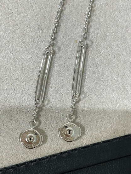 [Shinejoy]CHAINE CHAOS DIAMOND DROP EARRINGS