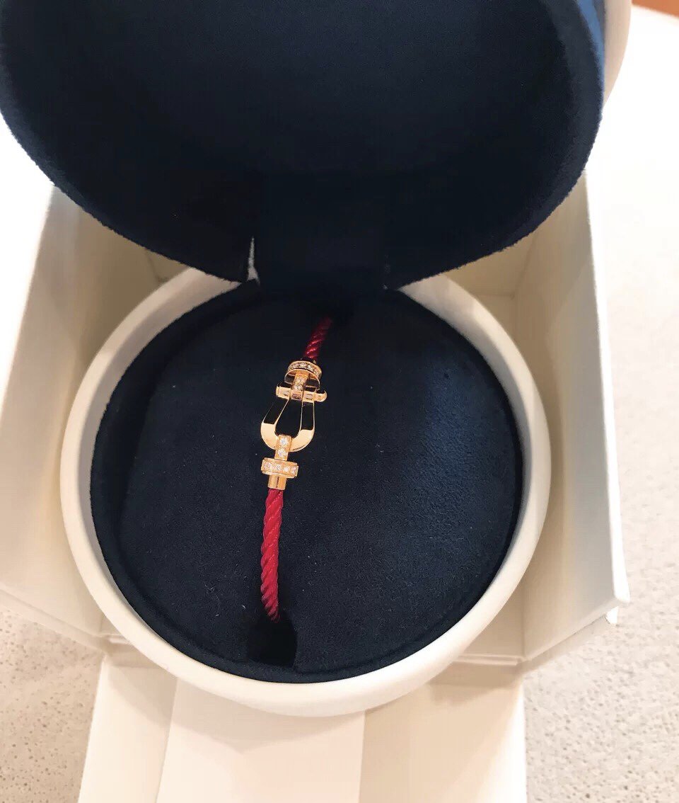 [Shinejoy]FORCE 10 HALF DIAMOND PINK GOLD RED CORDERI LARGE AND MEDIUM MODEL