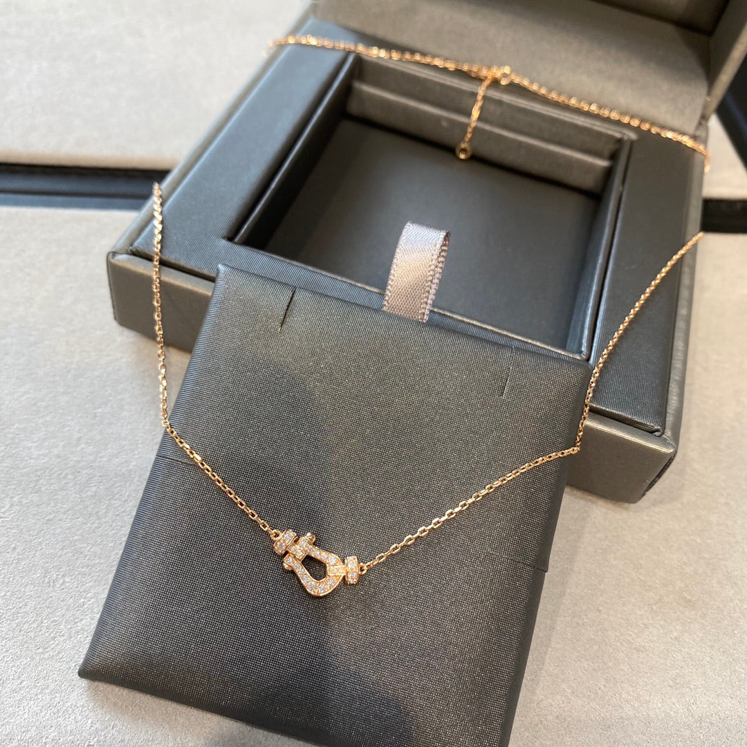 [Shinejoy]FORCE 10 DIAMOND PINK GOLD NECKLACE MINI MODEL