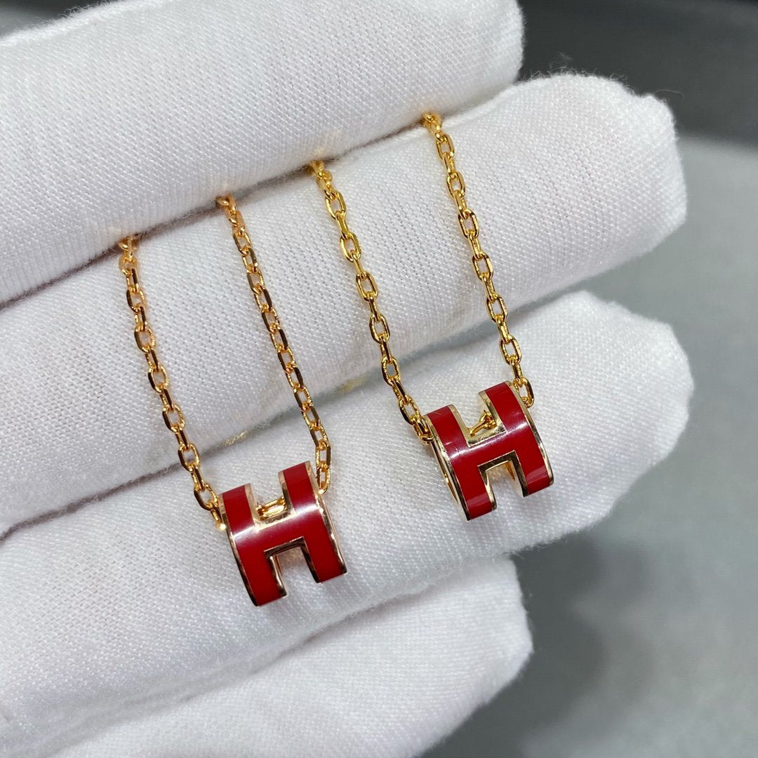 [Shinejoy]MINI POP H NECKLACE