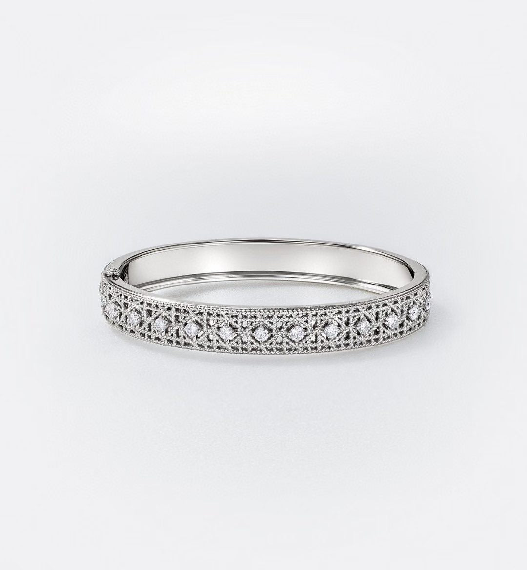 [?Shinejoy]2026 WOVEN-PATTERN BRACELET SET WITH FULL DIAMOND INLAY THREE-COLORS