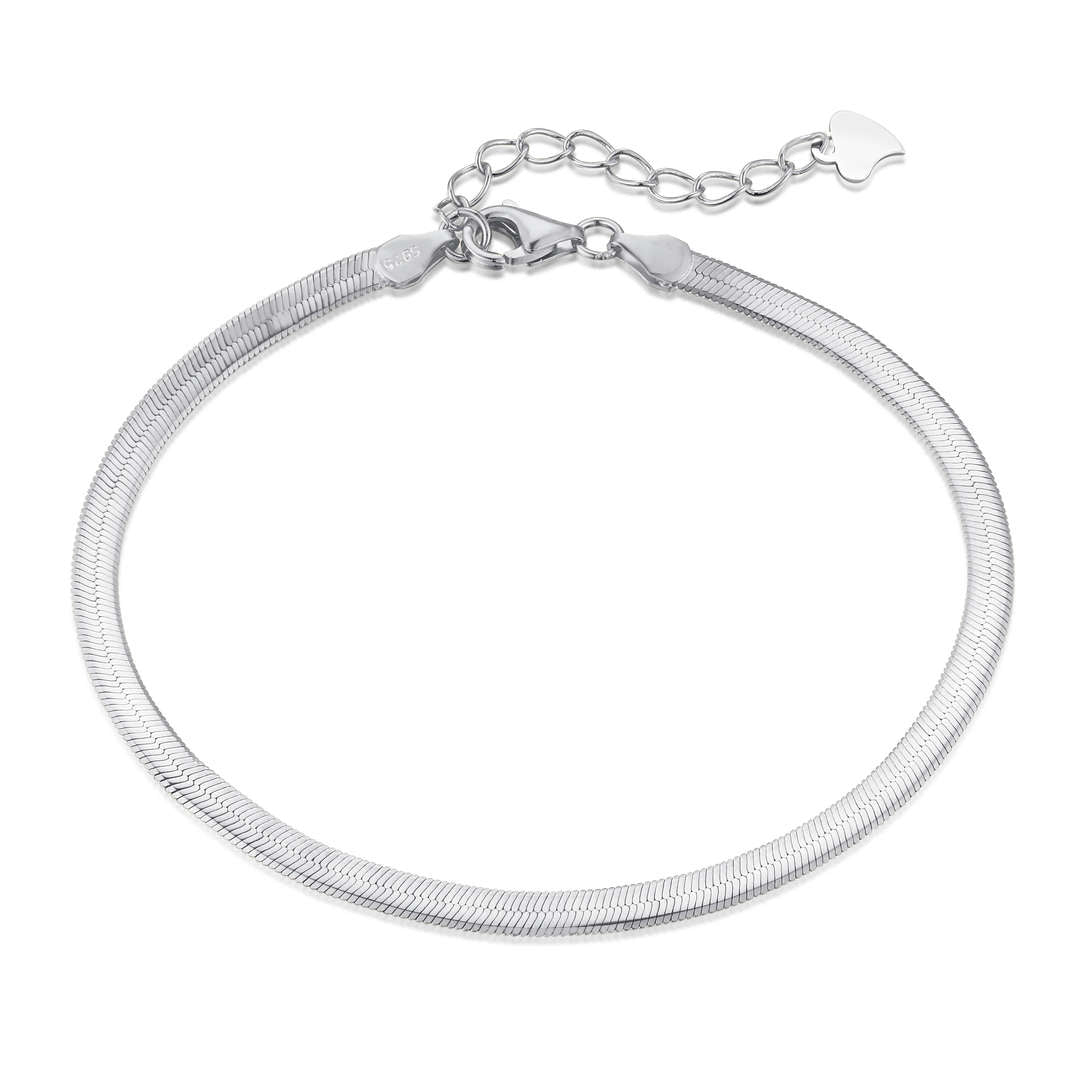 [Shinejoy Jewelry]Flat Snake Bone Chain Blade Necklace
