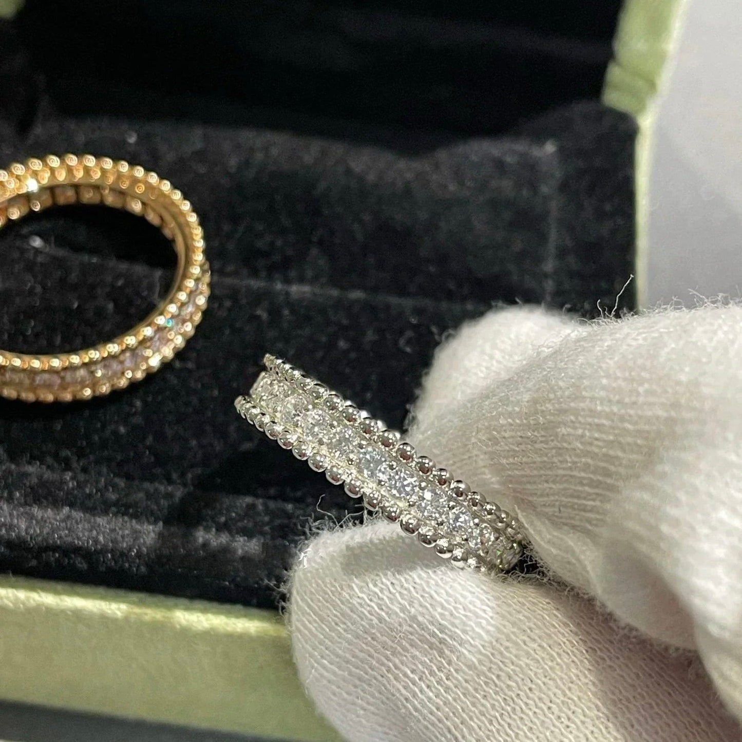 [Shinejoy]PERLEE DIAMOND SILVER RING