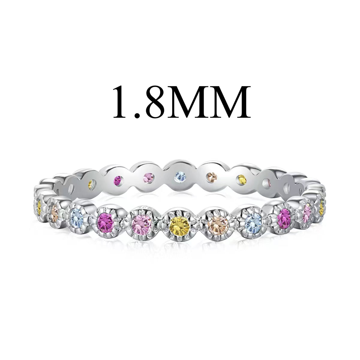 [Shinejoy Jewelry]Unique Scintillating Round Cut Daily Ring