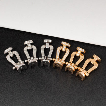 [Shinejoy]FORCE LARGE HORSESHOE FULL DIAMOND BRACELET GOLD