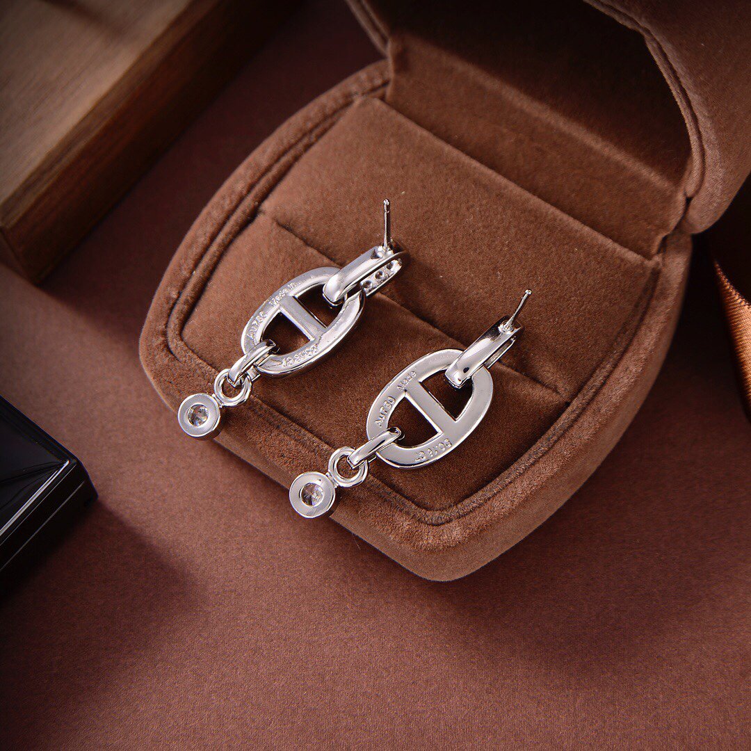 [Shinejoy]HM CHAINE DIAMOND EARRINGS