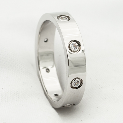 [Shinejoy]LOVE RING 3.6MM 8 DIAMONDS