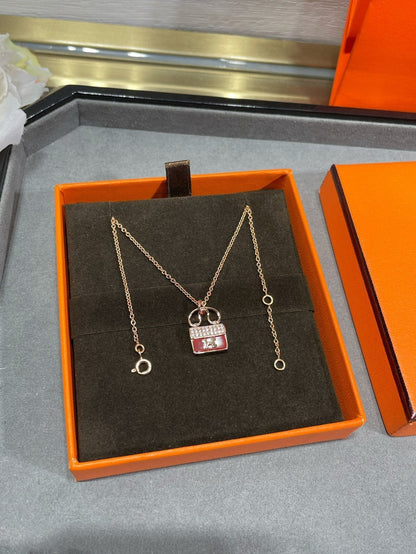 [Shinejoy]H CIRCE MOISSANITE PENDANT NECKLACE GOLD