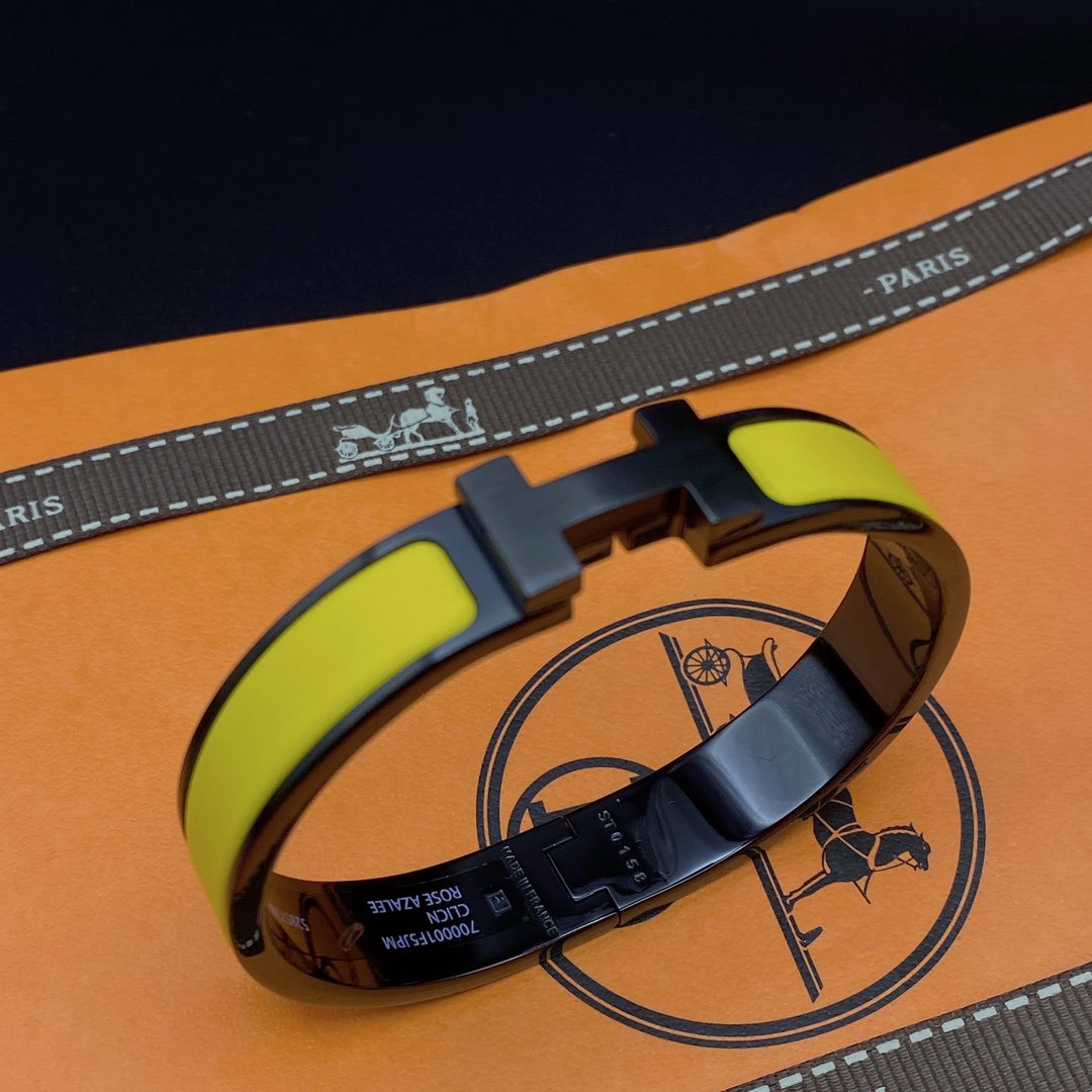 [Shinejoy]CLIC HM SO BLACK YELLOW BRACELET