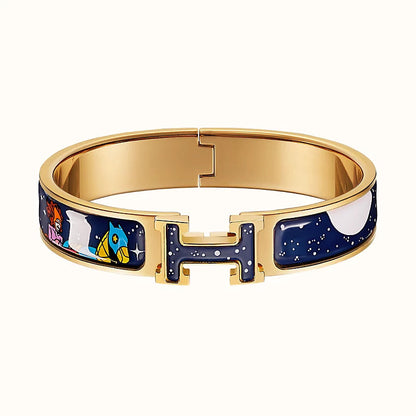 [Shinejoy]H STAR AND MOON BRACELET 12MM