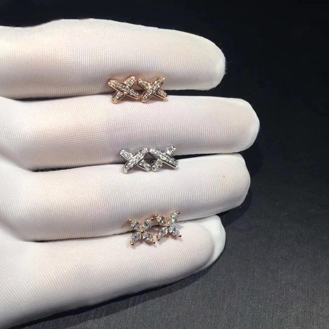 [Shinejoy]JEUX DE DIAMOND EARRINGS