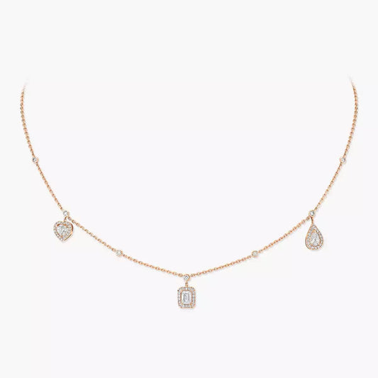 [Shinejoy]My Twin Diamond Necklace in Silver